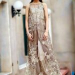 Golden Aura Embellished Net Maxi