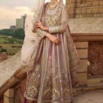 Elegant Anarkali Shirt with Floral Lehenga
