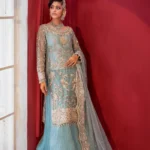 Tropical Elegance Organza Shirt with Lawrence Cotton Sharara