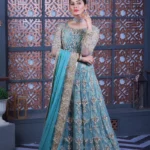 Soft Peach Pink Ethereal Gown Set