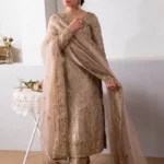 Beige Golden Masoori Ensemble
