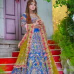 Royal Neelam Zardozi Bridal Lehenga Ensemble
