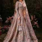 Ethereal Blush Katan Silk Bridal Lehenga