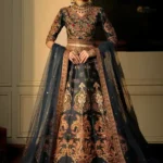 Navy Blue Regal Lehenga Choli Set