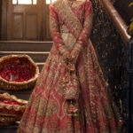Blush Elegance Rose Pink Bridal Lehenga