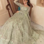 Mint Gleam Kalidar Couture Ensemble