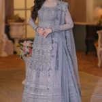 Ice Blue Zehra Pishwas Ensemble