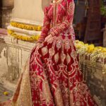 Raw Silk Bridal Kameez with Embellished Gharara