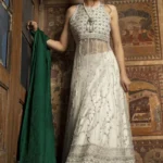 Graceful White Fiona Peshwas