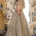 Glittering Dunes Heavily Embellished Bridal Lehenga