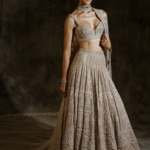 Imperial Topaz Champagne Lehnga Choli