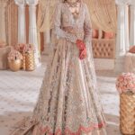 Ganga Jamni Anarkali with Brocade Lehenga & Embellished Dupatta