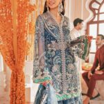 Net Jacket with Raw Silk Sharara & Foil Dupatta