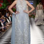 Icy Blue Hand-Embellished Straight Kurta Set