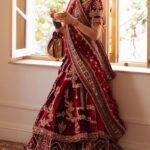 Mehru Mahal – Velvet Lehnga Bridal Ensemble