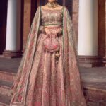 Qand – Asmaani Gulabi Tissue Lehnga Choli Bridal Ensemble