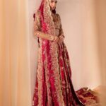 Royal Crimson Hand-Embellished Bridal Lehenga