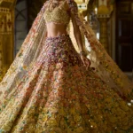 Midnight Ruby Hand-Embellished Heritage Lehenga