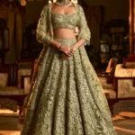 Radiant Sage Green Hand-Embellished Grand Lehenga