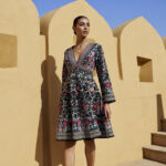 Noir Hand-Embellished Heritage Mini-Dress