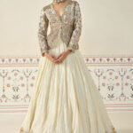 Pearl-Encrusted Heritage Peplum & Flared Lehenga