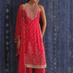 Heritage Crimson Halter-Neck Suit