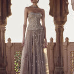 Champagne Gilded Corset & Tulle Gown