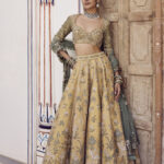 Golden Saffron Heritage Lehenga Set