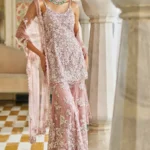 Blush Bloom Embellished Plazo Set