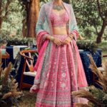 Garnet Rose Garden Lehenga