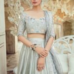 Celestial Sage Embroidered Lehenga Set