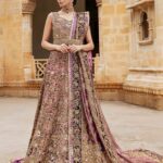 Magenta Haze Hand-Embellished Heritage Pishwas