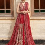 Radiant Goji Berry Heritage Lehenga