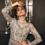 Silver Mist Heavily Embellished Bridal Gown